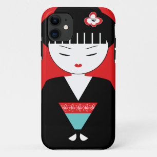 Cute Japanese Geisha Girl iPhone 5/5S Case
