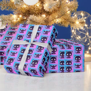 Cute Japanese Kawaii Cat Wrapping Paper 🐾 Aesth
