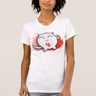 cute Japanese lucky cat t shirt