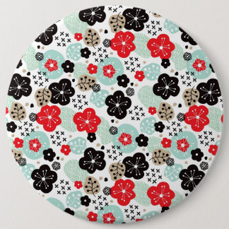 Cute Japanese patterns design 6 Cm Round Badge