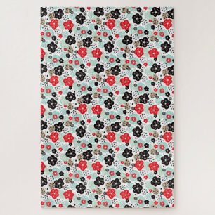 Cute Japanese patterns design Jigsaw Puzzle