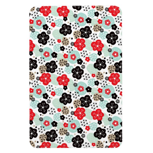 Cute Japanese patterns design Magnet (Vertical)