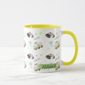 Cute Japanese Police & Ambulance - Soft Colors Mug