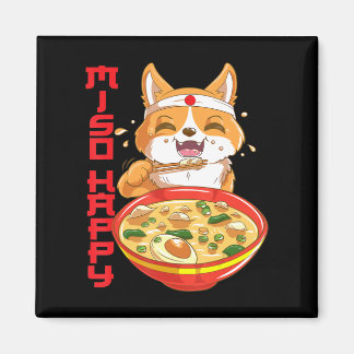 Cute Japanese Shiba Inu Dog Miso Soup Magnet