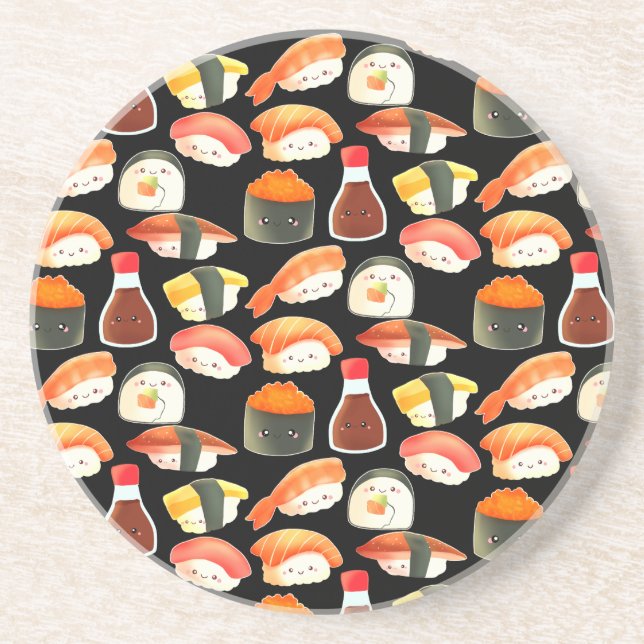 Cute Japanese Sushi Coaster (Front)