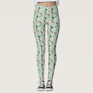 Cute Japanese Sushi Lover Golfing Pattern  Leggings