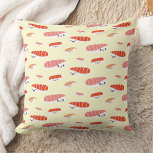 Cute Japanese Sushi Nigiri Pattern Cushion