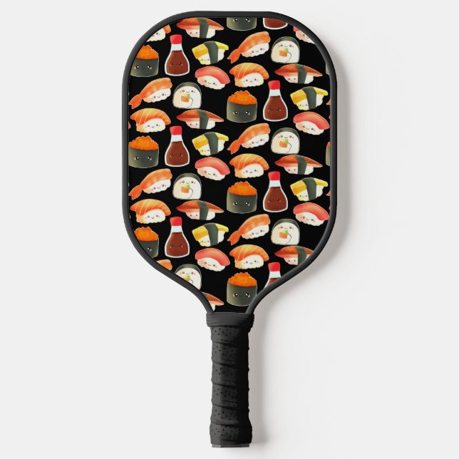 Cute Japanese Sushi Pickleball Paddle (Front)