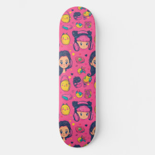 Cute Japapese Anime Pattern Skateboard