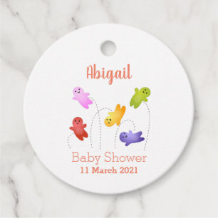 Cute jelly babies candy sweets cartoon  favour tags