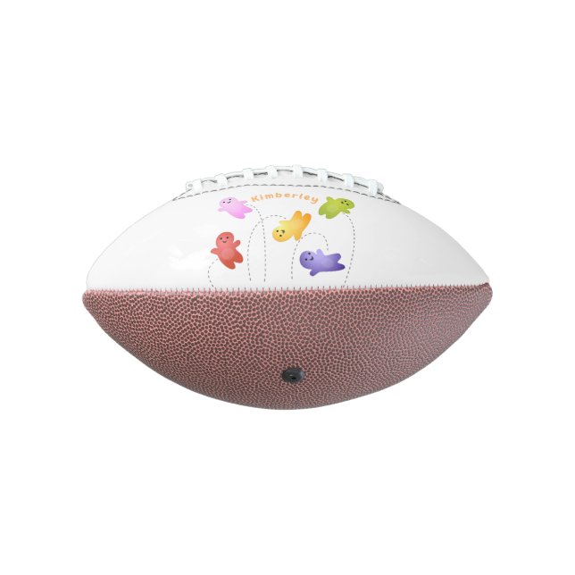 Cute jelly babies candy sweets cartoon football (Rotated 270)