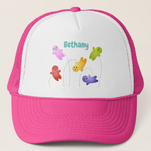 Cute jelly babies candy sweets cartoon trucker hat