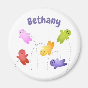 Cute jelly babies sweets candy cartoon magnet