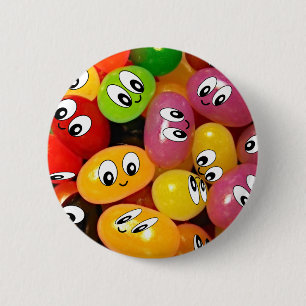 Cute Jelly Bean 6 Cm Round Badge