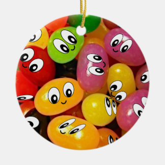 Cute Jelly Bean Ceramic Tree Decoration