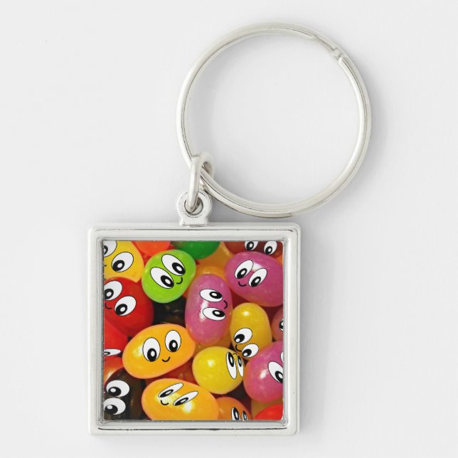 Cute Jelly Bean Key Ring (Front)