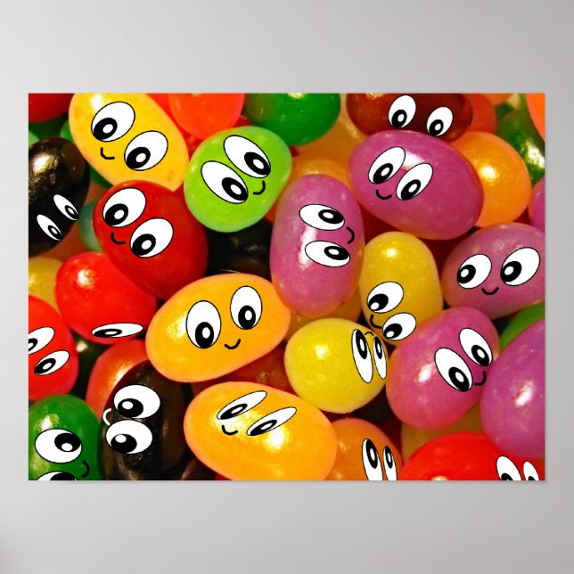 Cute Jelly Bean Poster (Front)
