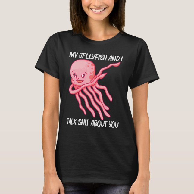 Cute Jellyfish For Men Women Jellyfish Sea Animal T-Shirt (Front)