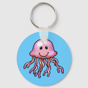 Cute jellyfish key ring