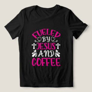 Cute Jesus coffee word art Tri-Blend Shirt