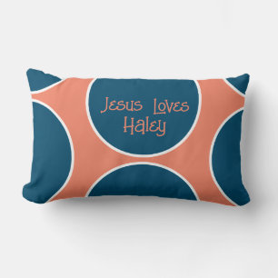 Cute Jesus Loves You Pillow