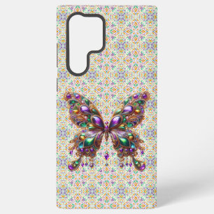 Cute jewelled Mardi Gras butterfly Samsung Galaxy Case