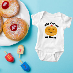 Cute Jewish Baby Gift for Hanukkah  Baby Bodysuit