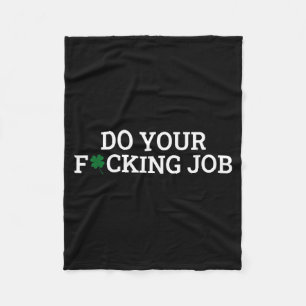 Cute Job Humour Fleece Blanket