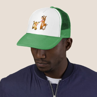 Cute Joyful Cartoon Coatimundis Trucker Hat