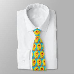 Cute Joyous Cartoon Duckling (Half Brick)Tie Tie