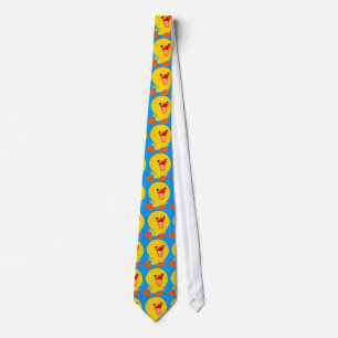 Cute Joyous Cartoon Duckling Tie