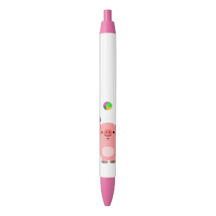 Cute Juggling Cartoon Pig Pen