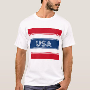 Cute July 4th Red White and Blue USA Patriotic  T-Shirt