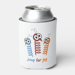 Cute Jump for joy quote funny Can Cooler