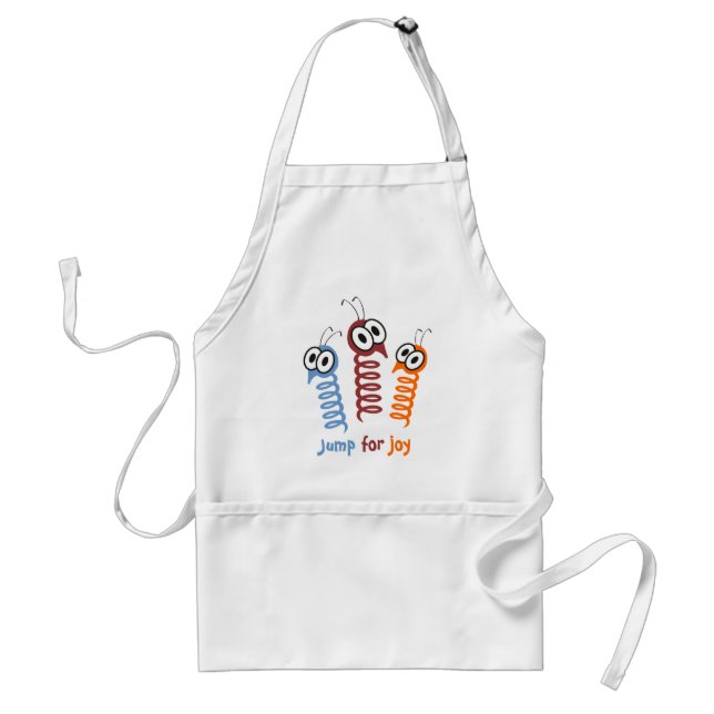 Cute Jump for joy quote funny Standard Apron (Front)