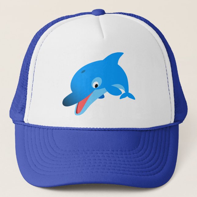 Cute Jumping Cartoon Dolphin Hat (Front)