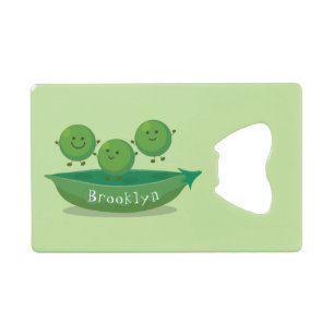 Cute jumping peas in pod cartoon illustration