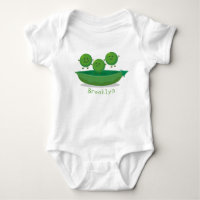 Cute jumping peas in pod cartoon illustration