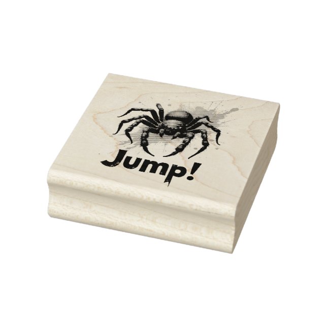 Cute Jumping Spider Big Eyes Rubber Stamp (Stamp)