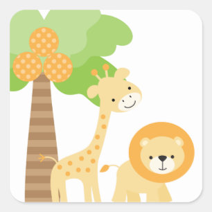 Cute Jungle Animal Stickers