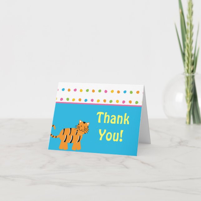 Cute Jungle Animal Thank You (Front)