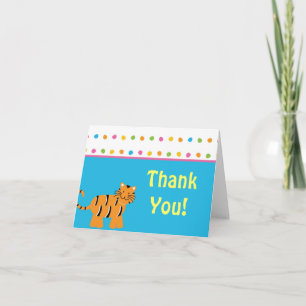Cute Jungle Animal Thank You Card