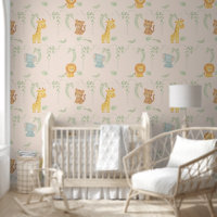 Cute Jungle Animals Safari Baby Room & Playground