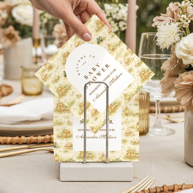 Cute Jungle Safari Baby Shower Napkin (Creator Uploaded)