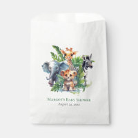 Cute Jungle Safari Tropical Animals Baby Shower