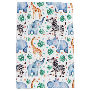 Cute Jungle Wild Animals Gift Bag