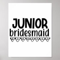 Cute Junior Bridesmaid Wedding Love Bride Marriage