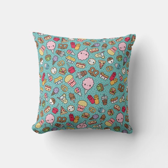 Cute Junk Food Cushion (Front)