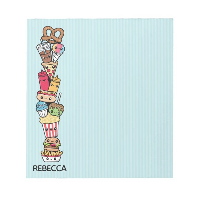 Cute Junk Food notepad (Front)