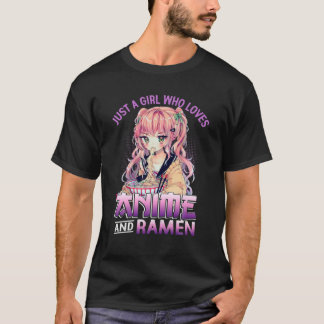 Cute Just A Girl Who Loves Anime T-Shirt